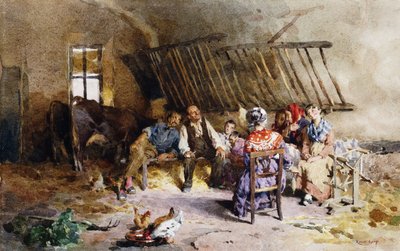 In een schuur door Luigi Rossi