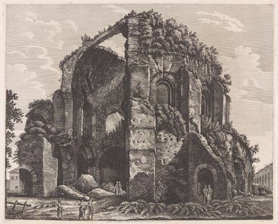 Overblijfsel van de Tempel van Minerva Medica door Luigi Rossini