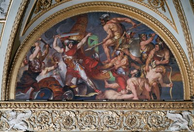 Ilias van Homerus: gevecht tussen Hector en Ajax (1819-1821) Florence, Palazzo Pitti door Luigi Sabatelli