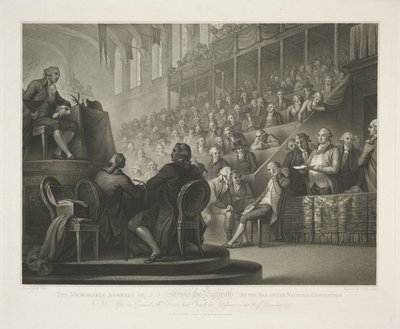 Toespraak van Lodewijk XVI door Luigi Schiavonetti
