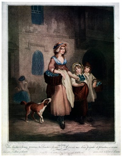 Twee bosjes een cent, sleutelbloemen, twee bosjes een cent, 1793, 1929 door Luigi Schiavonetti