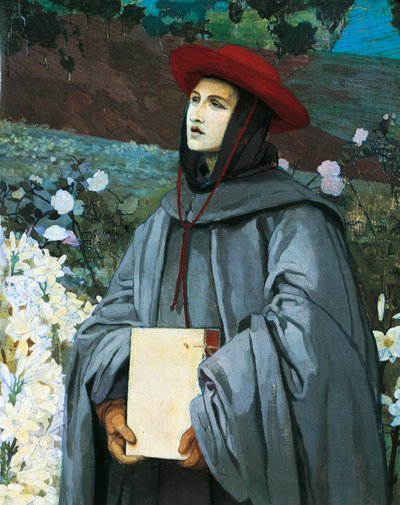St. Bonaventura (detail) door Luigi Serra
