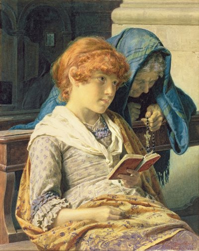 In de Kerk, 1883 door Luigi da Rios