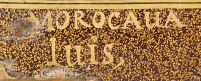 Detail van een koepelvormige exportkist, Edo-periode, midden 17e eeuw (lak, goud en parelmoer) door Luis Morocaua or Murakawa