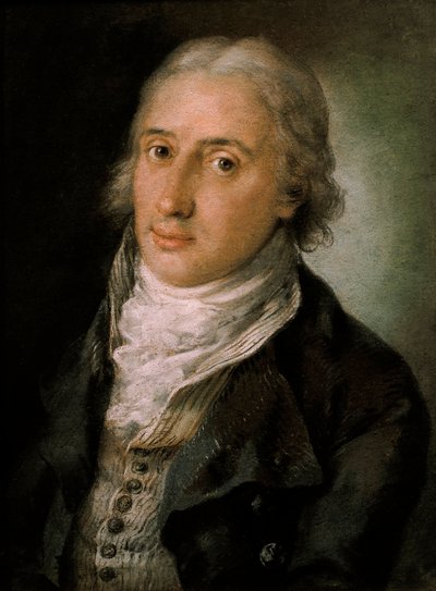 Portret van Leandro Fernandez de Moratin door Luis Paret y Alcazar