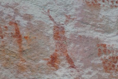 Pictografie, Faical, San Ignacio, Cajamarca, Peru, 2015 door Luis Rosendo.