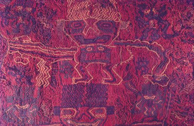 Textiel, Paracas-cultuur, Peru, 2015 door Luis Rosendo.