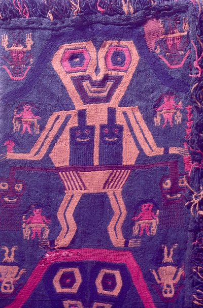 Textiel, Paracas-cultuur, Peru door Luis Rosendo.