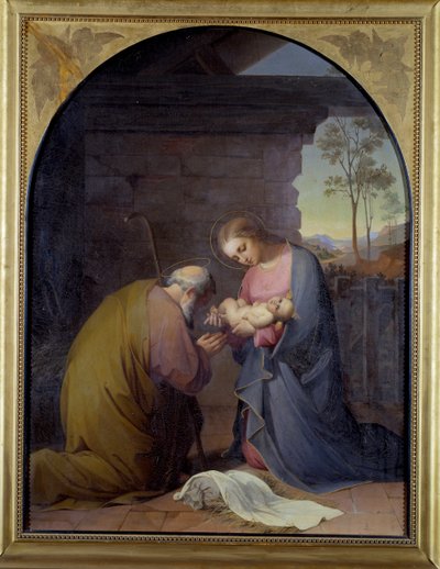 Aanbidding van Jezus door Luisa Mussini Piaggio