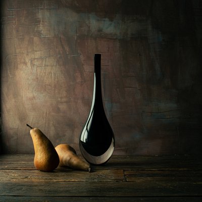 Stemmingsvol stilleven met peren door Luiz Laercio