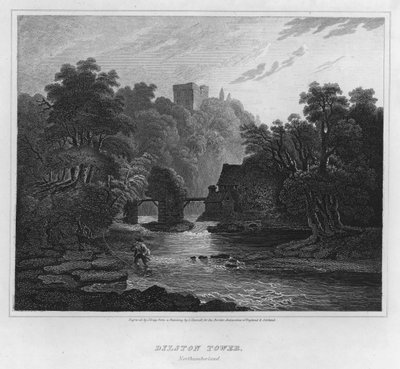 Dilston Toren, Northumberland door Luke (after) Clennell