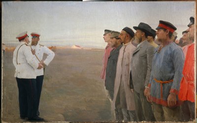 De Rekrutering door Lukjan Vasilievich Popov