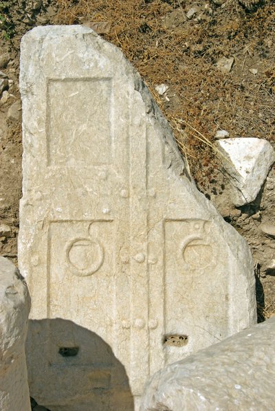 Gesneden deur, Xanthos, Turkije door Lycian