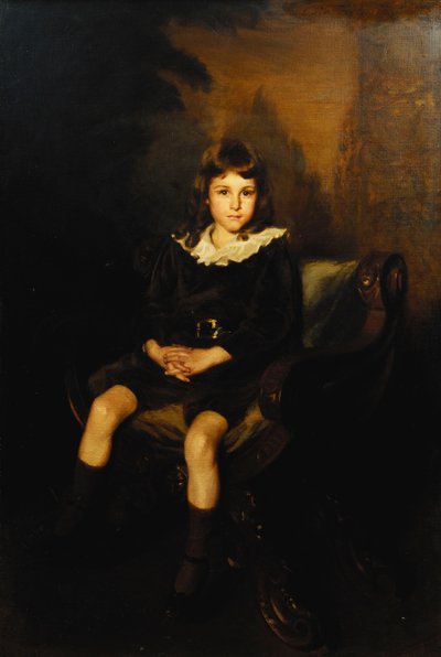 Portret van een Jongen zittend in een Stoel door Lydia Field Emmett