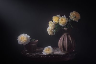 Elegante gele rozen door Lydia Jacobs