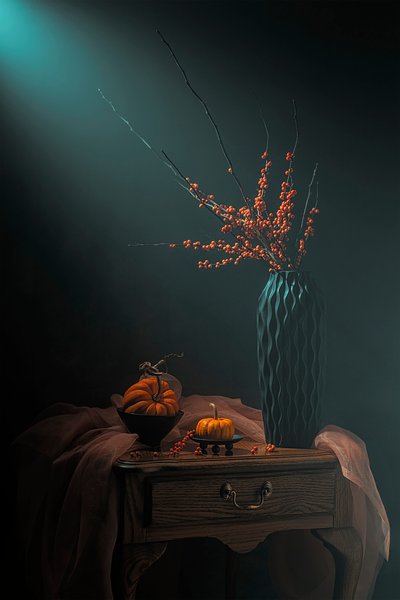 Stemmig herfststilleven door Lydia Jacobs