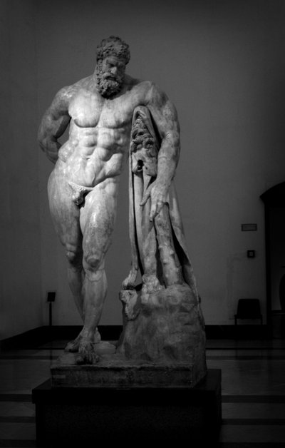 De Farnese Hercules, Romeinse kopie van het Griekse origineel (marmer) door Lysippos (after)