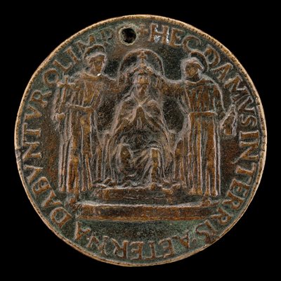 Sixtus IV wordt gekroond [achterzijde] door Lysippus Junior