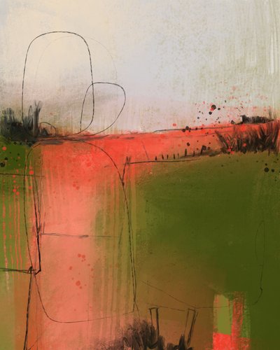 Rustig abstract landschap door MANSI SAXENA