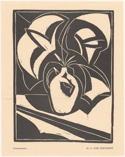 Bloemen in een kruik door M.A. van Dugteren