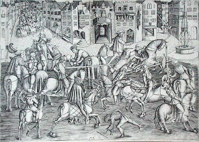 Het toernooi, ca. 1500 door MZ Master