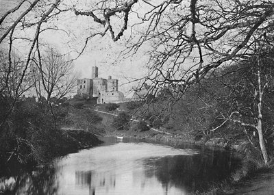 Kasteel Warkworth, ca. 1896 door M. Aunty