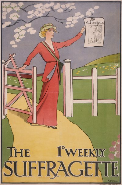 Poster voor The Suffragette krant, c1910-c1915 door M Bartels