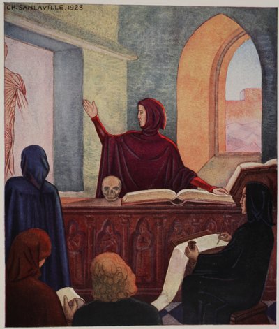 Henri de Mondeville geeft anatomieles, Universiteit van Montpellier door M. Charles Sanlaville