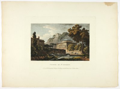 Andreaskerk, plaat achttien van de ruïnes van Rome door M. Dubourg