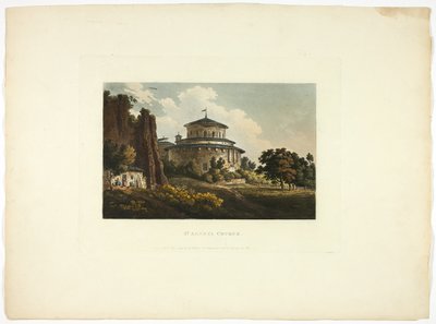 St. Agneskerk, plaat acht van de Ruïnes van Rome door M. Dubourg