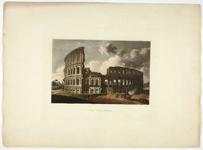 Het Colosseum, plaat vijftien van de Ruïnes van Rome door M. Dubourg