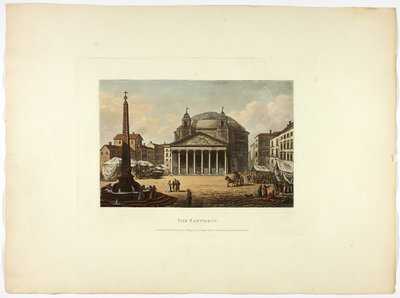 Het Pantheon, plaat zesentwintig van de Ruïnes van Rome door M. Dubourg
