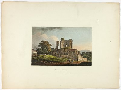 Trofee van Marius, plaat eenendertig van de Ruïnes van Rome door M. Dubourg