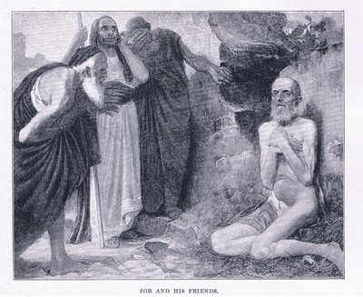 Job en zijn vrienden, uit The Magazine of Art 1893, Cassell and Company door M. Lavergne