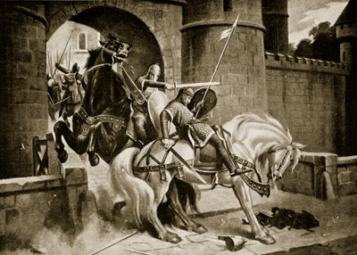 Het gevecht tussen William en Robert bij Gerberoy door M. Mackinlay