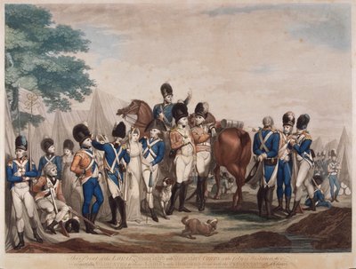 Soldaten van het Loyal Associated and Volunteer Corps van de City of Westminster door M Place