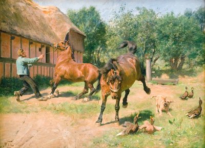 Kåde Paarden door M. Therkildsen