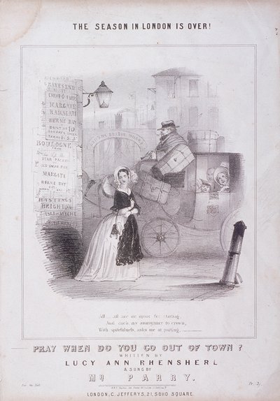 London Bridge Wharf, Londen, ca. 1840 door M and N Hanhart