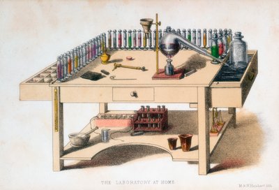 Het laboratoriumbankje van de amateur-chemicus door M and N Hanhart