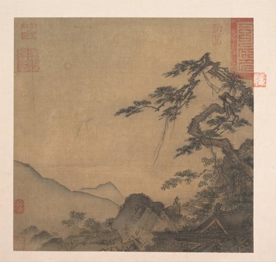 Landschap met grote den, tweede kwart van de 13e eeuw door Ma Lin