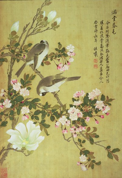 Krabappel, Magnolia en Baitou Vogels door Ma Yuanyu