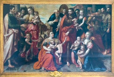 Jezus onder kinderen door Maarten de Vos