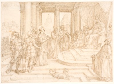De Heilige Stefanus voor de Hogepriester door Maarten van Heemskerck