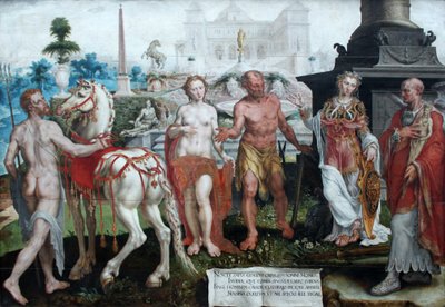 Momos berispt de werken van de goden door Maarten van Heemskerck