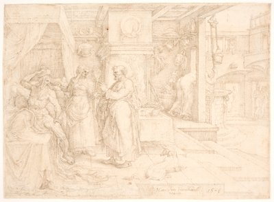 Petrus geneest de lamme Eneas door Maarten van Heemskerck