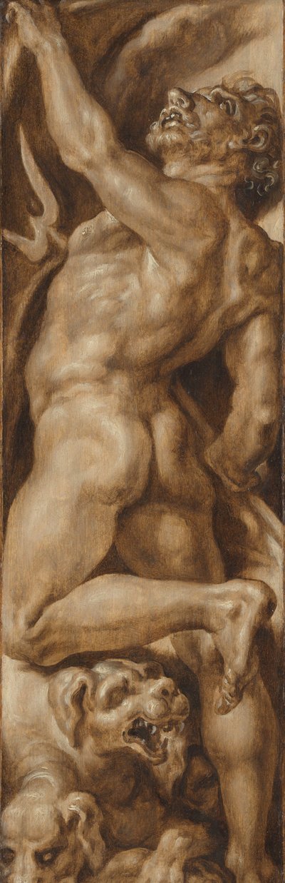 Pluto en Cerberus door Maarten van Heemskerck