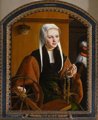 Portret van een jonge dame, 1529 door Maarten van Heemskerck