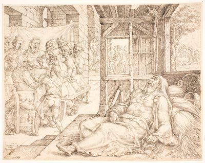 De blindheid van Tobit door Maarten van Heemskerck