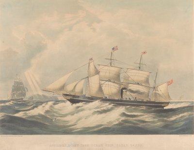 Hulpschroefijzeren stoomschip 