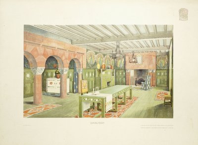 Eetkamer, Isle of Man door Mackay Hugh (after) Baillie Scott